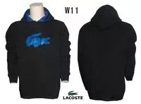 jacket lacoste classic 2013 man hoodie coton w11 noir